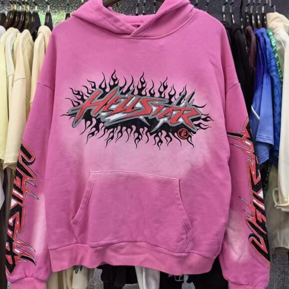 Pink Hellstar brainwashed Hoodie & Sweatpants - Picture 2 of 8